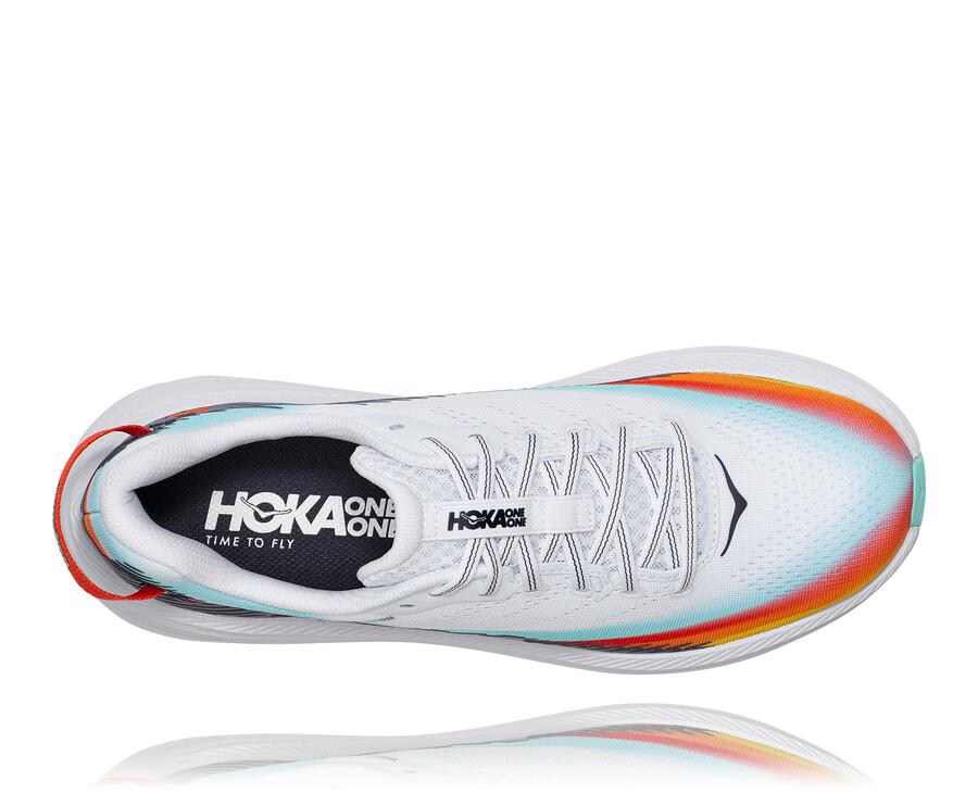 Hoka One One ランニングシューズ レディース 白/青 - リンコン2 鉄人 - HJ9528076